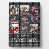 Zwart-grijs buffels Aangepast 9 Foto Fotoplaat (voorkant)