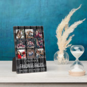 Zwart-grijs buffels Aangepast 9 Foto Fotoplaat (Zijkant)