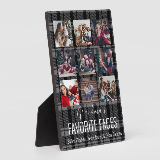 Zwart-grijs buffels Aangepast 9 Foto Fotoplaat (Zijkant)