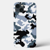 Zwart-grijs Camo Case-Mate iPhone Case (Achterkant)