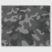 Zwart & Grijs Camo inpakpapier, geschenkpapier ges Cadeaupapier (Vlak)