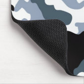 Zwart & grijs Camo Mousepad Muismat (Hoek)