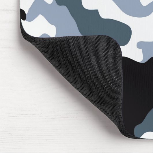 Zwart & grijs Camo Mousepad Muismat (Hoek)
