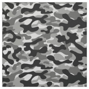 Zwart Grijs Camo Stof