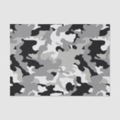 Zwart-grijs Camo Tissuepapier (Voorkant)