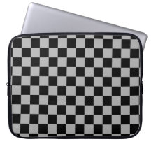 Zwart + Grijs Check Checkerboard Patroon