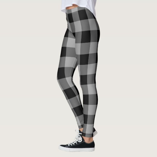 Zwart Grijs Check Leggings (Links)