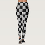 Zwart Grijs Check Sport Leggings<br><div class="desc">Zwart & Grijs Gecontroleerde Leggings</div>