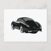 Zwart Grijs Classic Car Briefkaart (Voorkant)