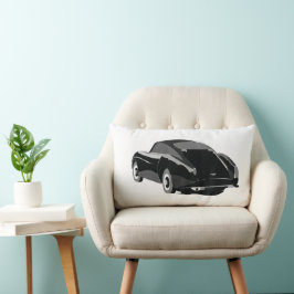 Zwart Grijs Classic Car Kussen