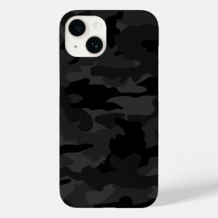 Zwart & Grijs Cool Camo Camouflage Patroon Duurzaa Case-Mate iPhone Case