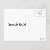 Zwart / grijs drie foto-Afstuderen Opslaan datum Briefkaart (Achterkant)