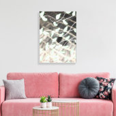 Zwart Grijs en Blauwgroen Canvas Afdruk (Insitu (Woonkamer))