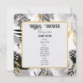 Zwart, grijs en goudlauw kaart (Voorkant)