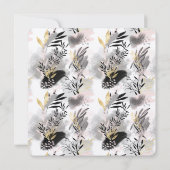 Zwart, grijs en goudlauw kaart (Achterkant)