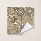 Zwart, grijs en goudmarmer bad handdoek (Wasdoekje)