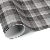 Zwart, grijs en rood, gebrand Masculine vormgeving Cadeaupapier (Rol Hoek)