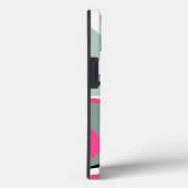 Zwart, grijs en roze vocht Abstract Case-Mate iPhone Case (Achterkant / Rechts)