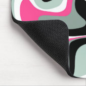 Zwart, grijs en roze vocht Abstract Muismat (Hoek)