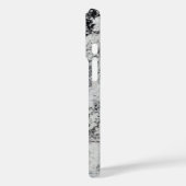 Zwart, grijs en wit graniet Case-Mate iPhone case (Achterkant / Links)