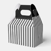 Zwart, Grijs, en Wit Mustache Groomsman Gift Box Bedankdoosjes (Achterkant)