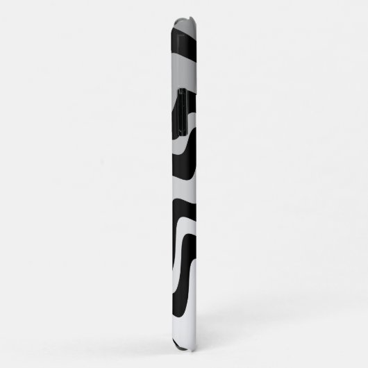 Zwart, grijs en wit zigzag Case-Mate iPhone case (Achterkant/rechts)