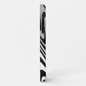 Zwart, grijs en wit zigzag Case-Mate iPhone case (Achterkant/links)