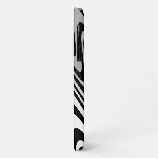 Zwart, grijs en wit zigzag Case-Mate iPhone case (Achterkant/links)