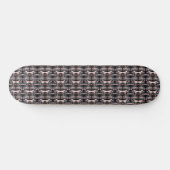 Zwart Grijs Faux Koper Metallic Patroon 4Lance Persoonlijk Skateboard (Horizontaal)