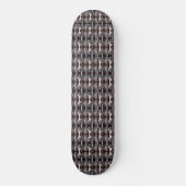 Zwart Grijs Faux Koper Metallic Patroon 4Lance Persoonlijk Skateboard (Voorkant)