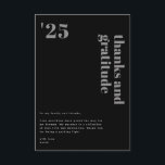Zwart Grijs Formal Modern Bold Typography Afstudee Bedankkaart<br><div class="desc">Zwart Grijs Formal Modern Bold Typography Afstudeerder Dank je kaart.</div>