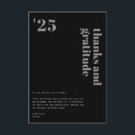 Zwart Grijs Formal Modern Bold Typography Afstudee Bedankkaart<br><div class="desc">Zwart Grijs Formal Modern Bold Typography Afstudeerder Dank je kaart.</div>