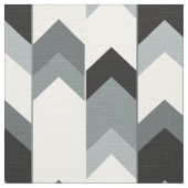 Zwart, grijs, gele chevron stof (Close Up)