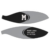 Zwart Grijs Gepersonaliseerde Basketbal (Panelen)