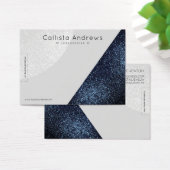 Zwart grijs Glitter Geo Heart Bracelet display Visitekaartje (Bureau)