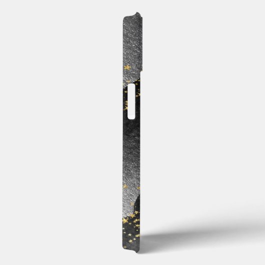 Zwart grijs gradiënt kosmische ster ruimte Case-Mate iPhone case (Achterkant / Rechts)