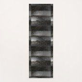 Zwart grijs gradiënt kosmische ster ruimte yogamat (Voorkant)