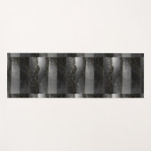 Zwart grijs gradiënt kosmische ster ruimte yogamat (Voorkant (horizontaal))