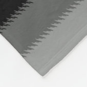 Zwart Grijs Grijs Aswit Streep Fleece Deken (Hoek)