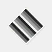 Zwart Grijs Grijs Aswit Streep Servet (Hoek)