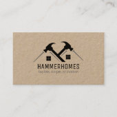Zwart Grijs Home Repair Tools Kraft Visitekaartjes (Voorkant)