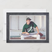 Zwart/grijs karton - Aankondiging van Afstuderen (Achterkant)