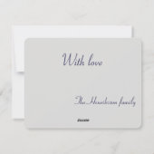 Zwart Grijs Kerst Ornamenten met Garlands Feestdagenkaart (Achterkant)