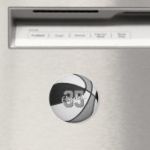 Zwart Grijs kinder sport partij gunsten basketbal Magneet (Insitu (Vaatwasser))