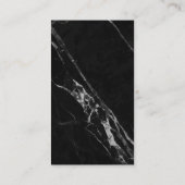 Zwart Grijs Marmer Visitekaartje (Achterkant)
