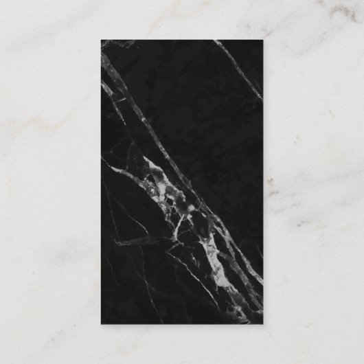 Zwart Grijs Marmer Visitekaartje (Achterkant)