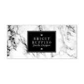 Zwart & Grijs Marmeren Sieraden Ontwerper Zelfinktende Stempel (Design)