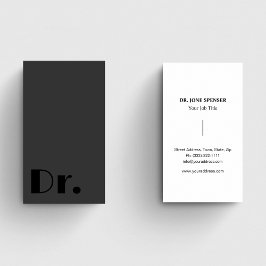 Zwart & Grijs Medisch Arts Gezondheidszorg Visitekaartje