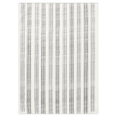 Zwart Grijs Modern Minimalist Stripe Boho Tafelkleed (Voorkant)
