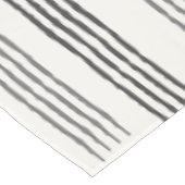Zwart Grijs Modern Minimalist Stripe Boho Tafelkleed (Gekanteld)